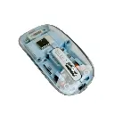 WM30 Transparent Crystal 2.4G + Bluetooth Magnetic Wireless Mouse