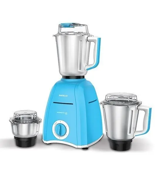 Havells 900W Mixer Grinder - Sky Blue, 3 Jars, Powerful Motor.