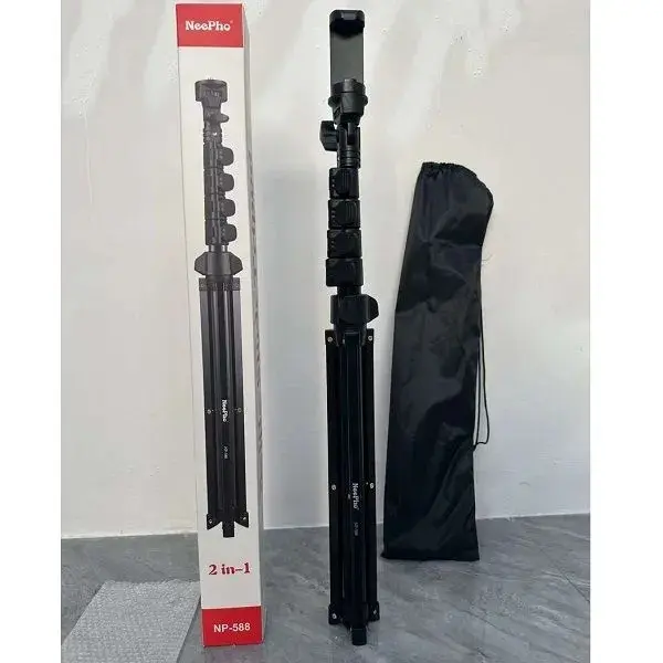 Neepho NP-588 Tripod – Heavy-duty, extendable, and versatile for professional shooting. 
