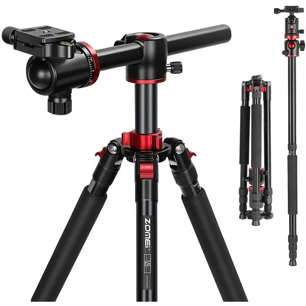 Zomei M8 Camera Tripod - Lightweight, adjustable, sturdy with 360° rotation