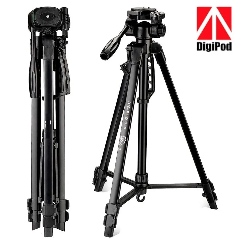 Digipod TR-472 Tripod - Lightweight, sturdy, and adjustable for versatile use.