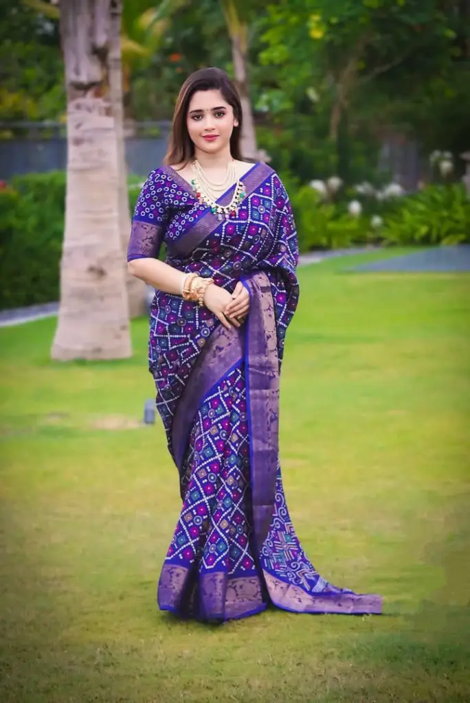  Elegant Half Silk Saree with Blouse Piece