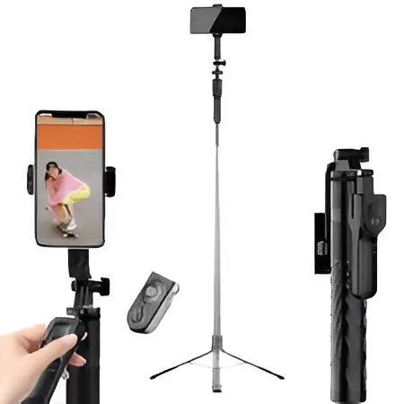 K28 Wireless Selfie Stick – Long, durable, and Bluetooth-enabled for perfect photo moments.