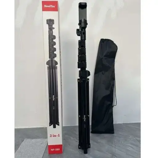 Neepho NP-588 Tripod – Heavy-duty, extendable, and versatile for professional shooting. 