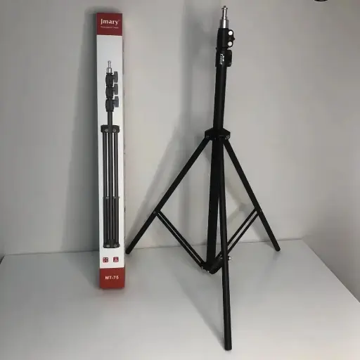 Jmary MT-75 Tripod Stand - Adjustable, strong, portable, ideal for stable photos.