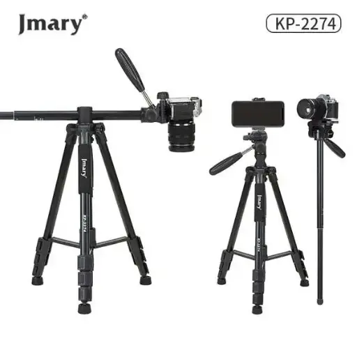 Jmary KP-2274 Tripod - Multifunctional, professional, durable, and adjustable.