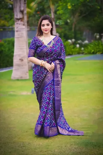  Elegant Half Silk Saree with Blouse Piece